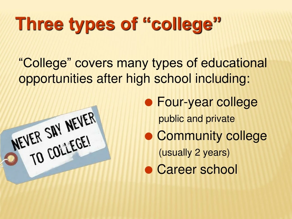 three types of college
