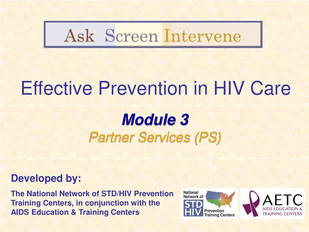 effective prevention in hiv care
