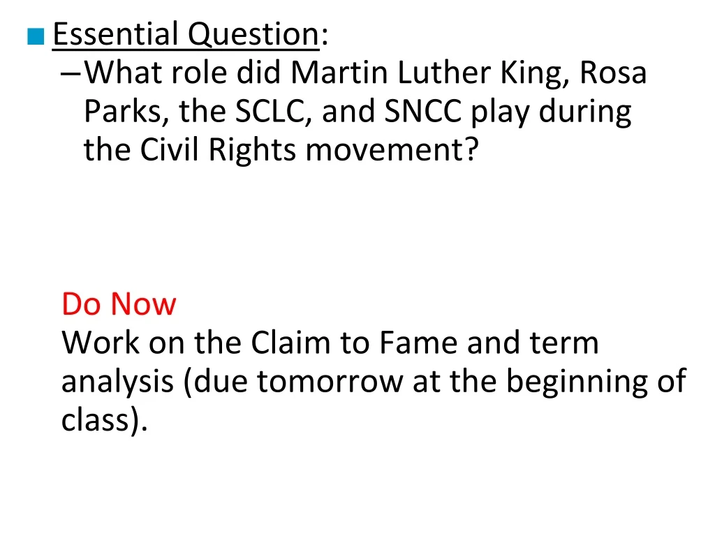 essential question what role did martin luther