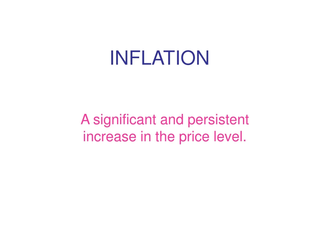 inflation