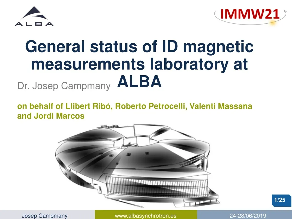 general status of id magnetic measurements