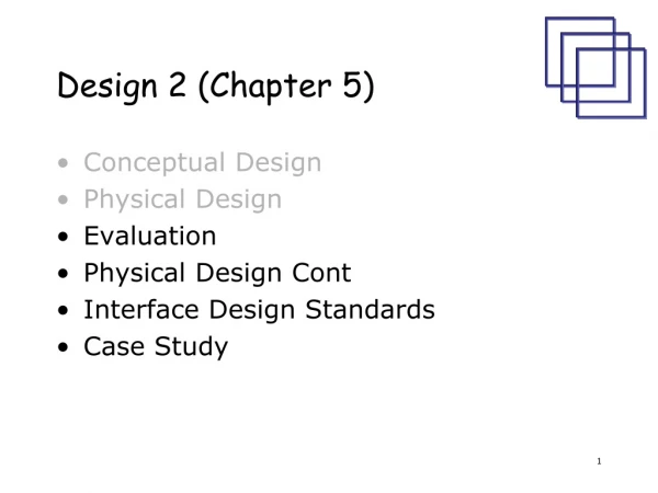 Design 2 (Chapter 5)
