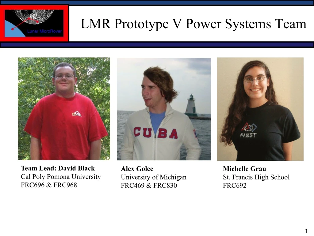 lmr prototype v power systems team