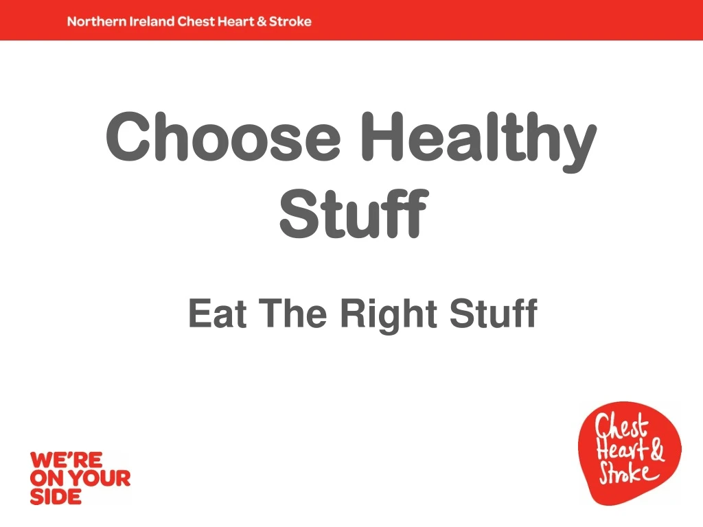 choose healthy stuff