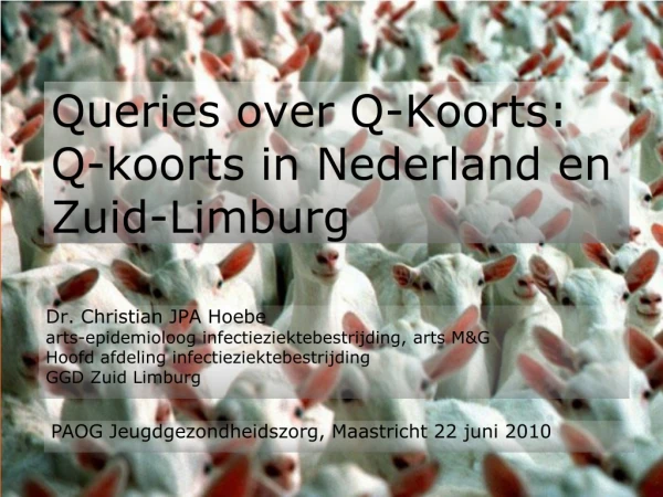 Queries over Q-Koorts: Q-koorts in Nederland en Zuid-Limburg