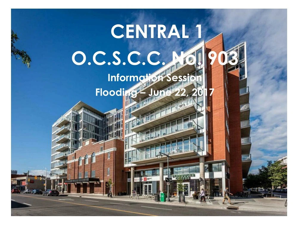 central 1 o c s c c no 903 information session