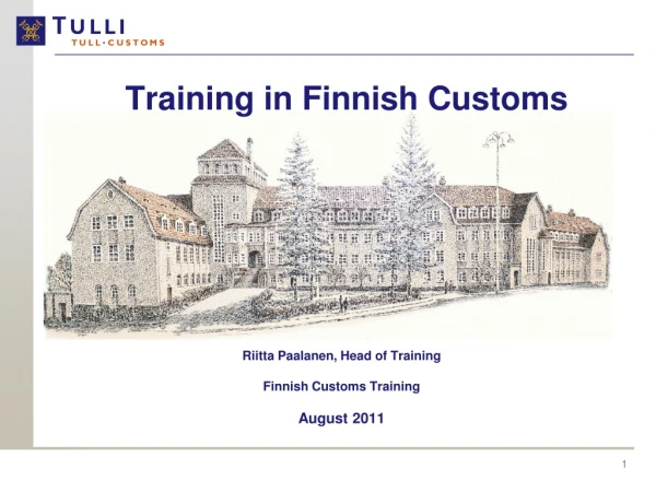 Training in Finnish Customs