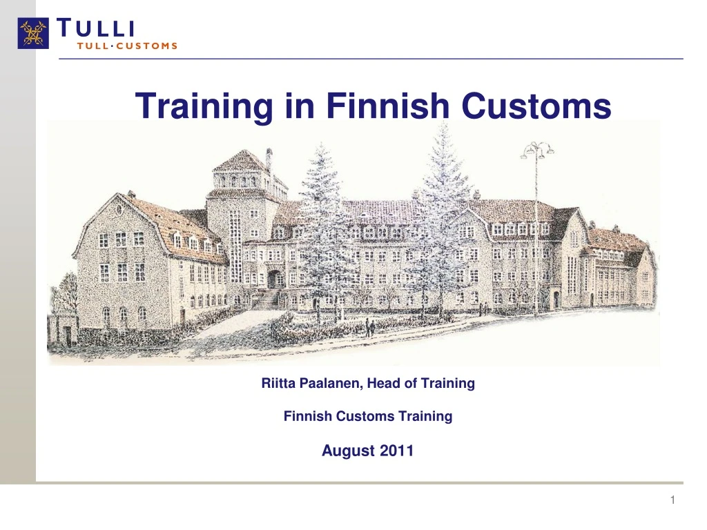 training in finnish customs