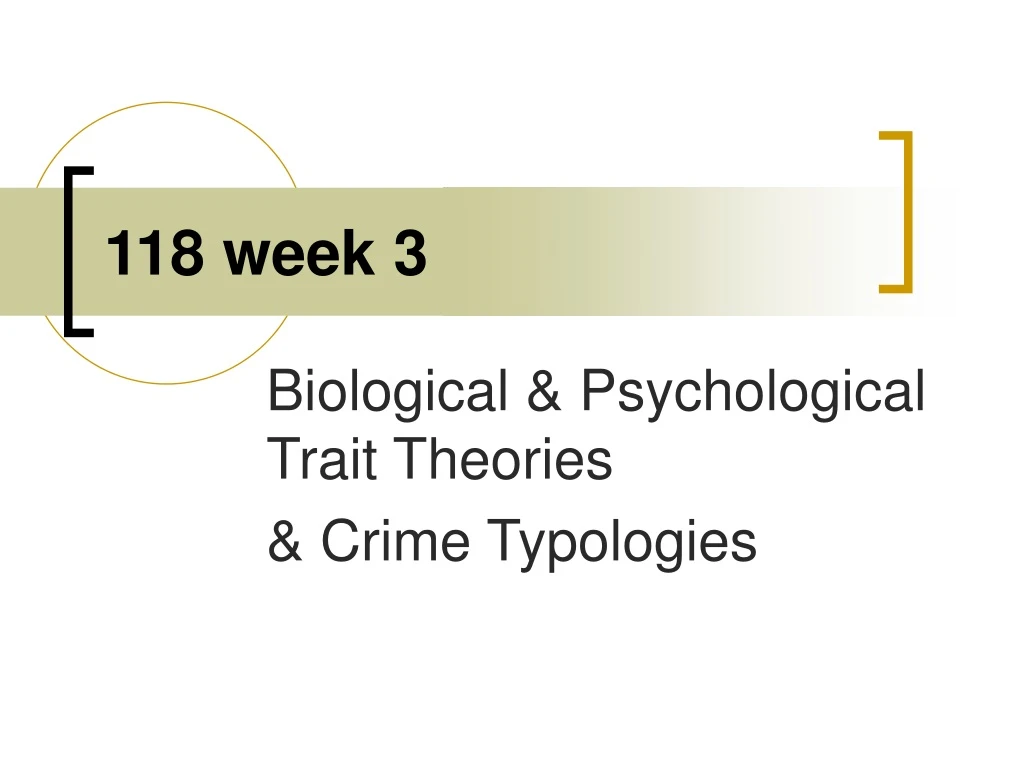 118 week 3