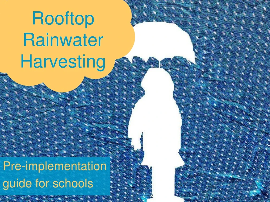 rooftop rainwater harvesting