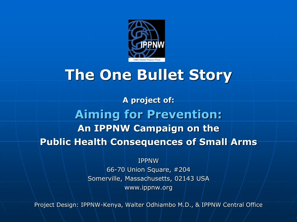 the one bullet story a project of aiming