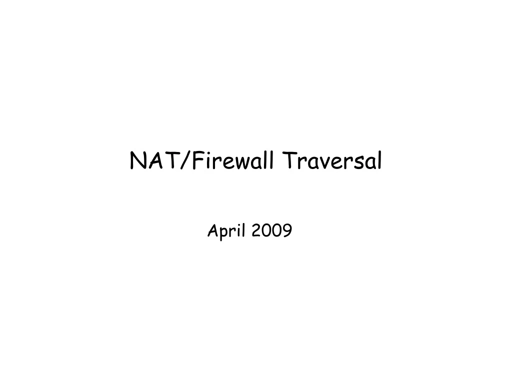 nat firewall traversal