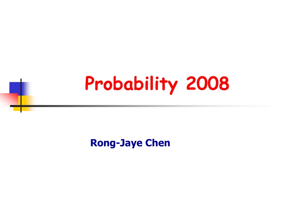 probability 2008