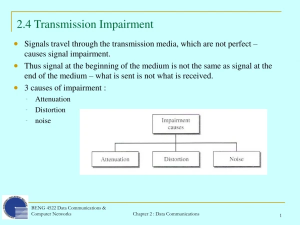 2.4 Transmission Impairment