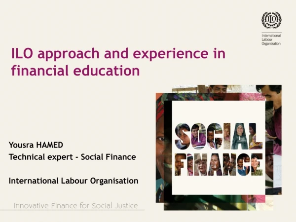 ILO approach and experience in financial education