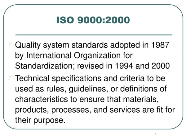 ISO 9000:2000