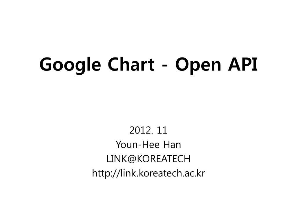 google chart open api