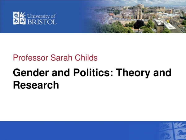 Professor Sarah Childs