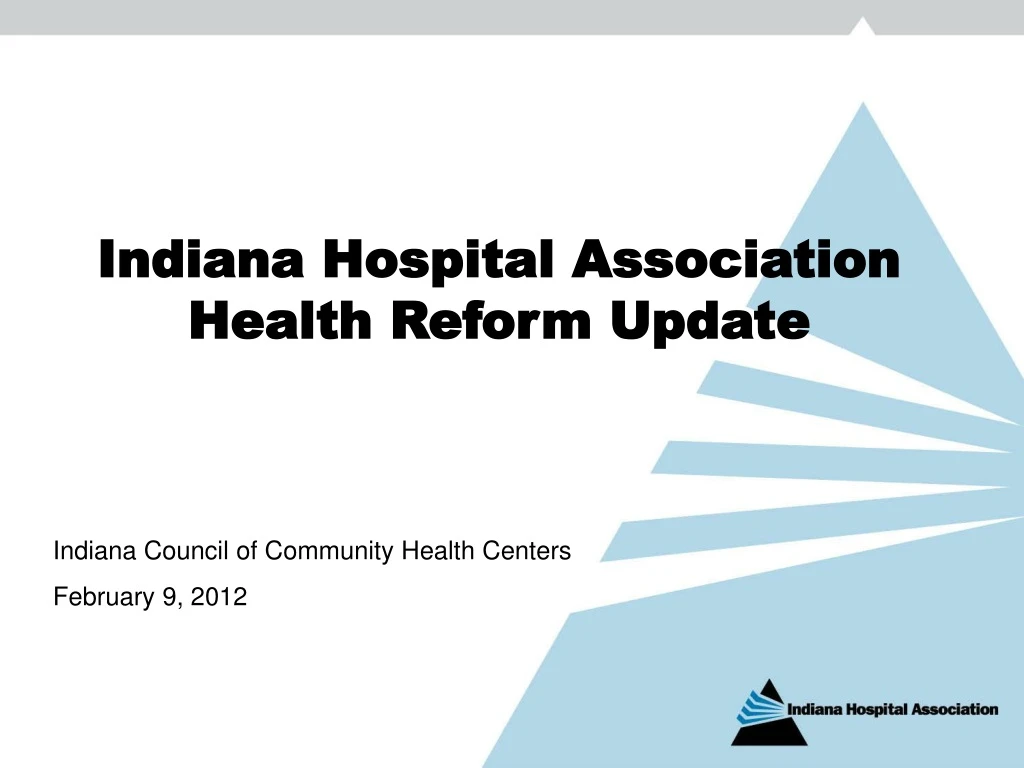 indiana hospital association health reform update