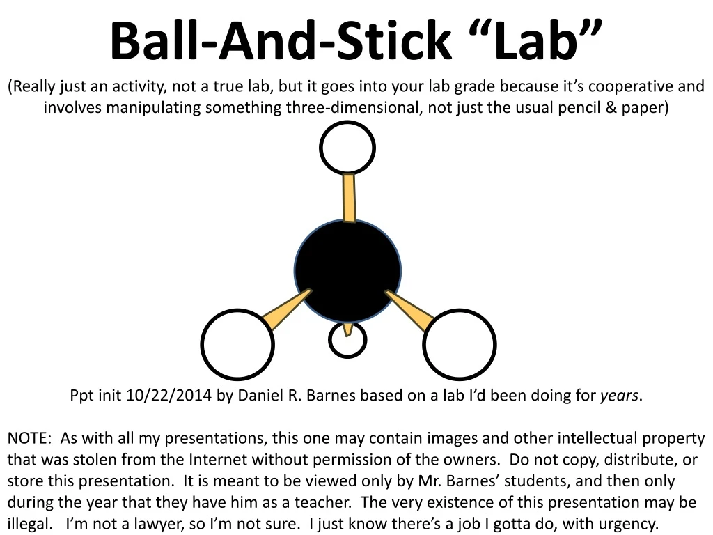 ball and stick lab really just an activity