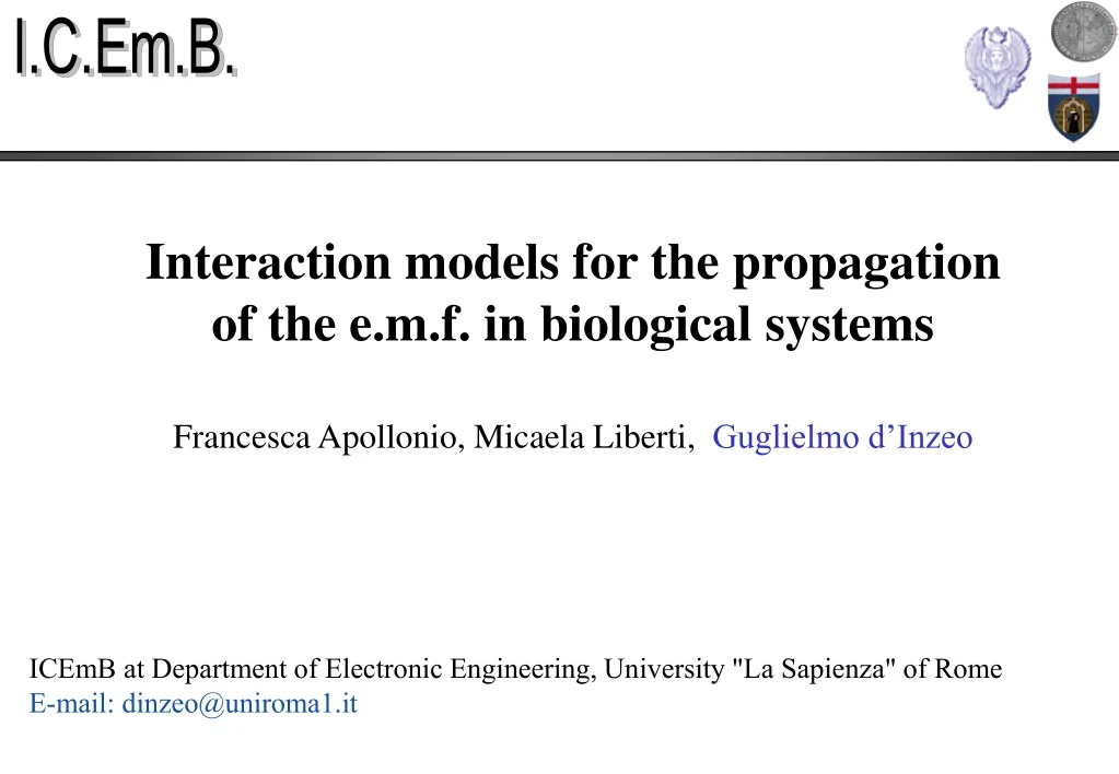 interaction models for the propagation