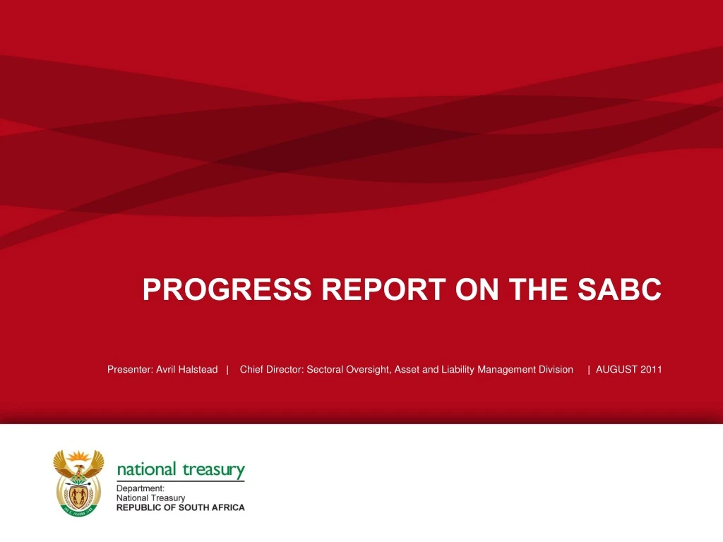 progress report on the sabc