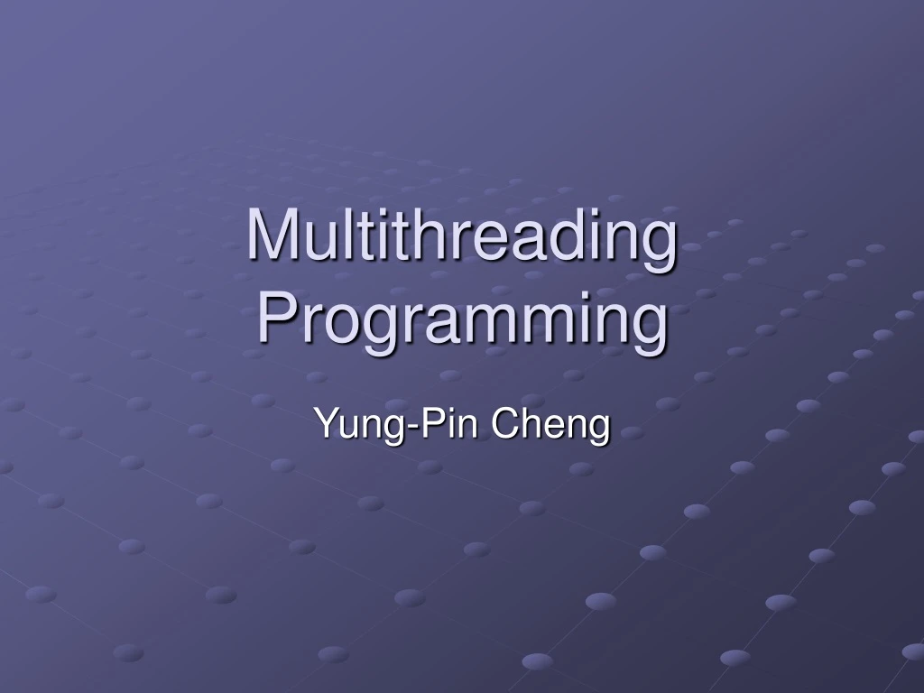 multithreading programming