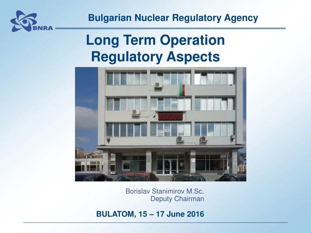 long term operation regulatory aspects