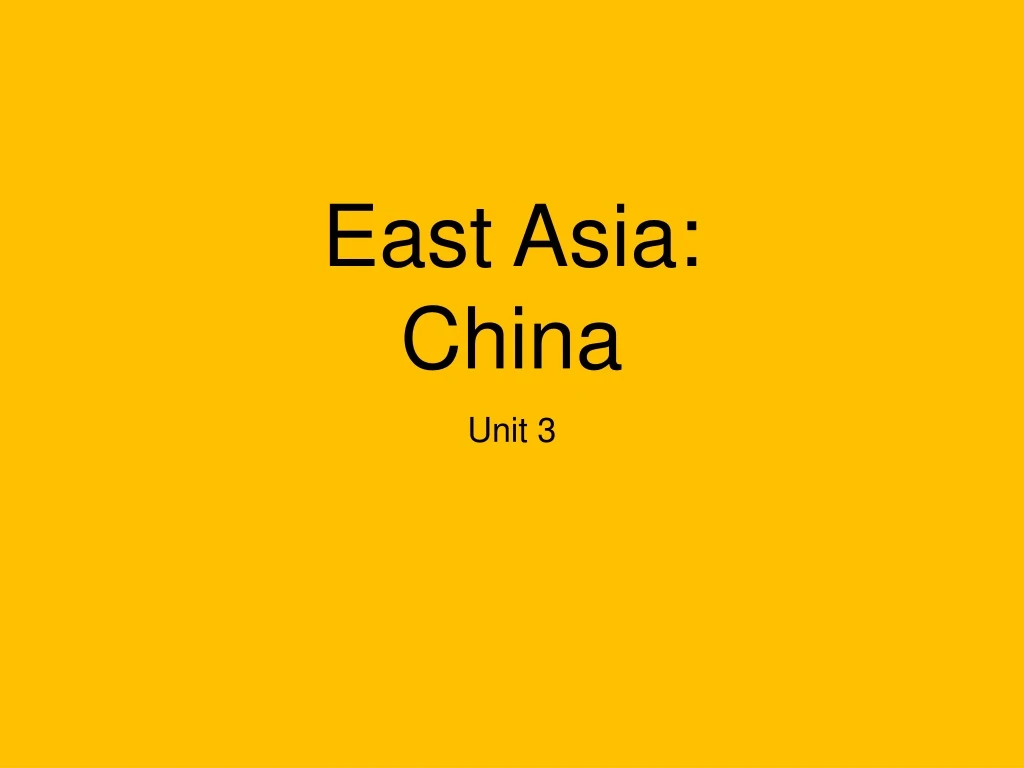 east asia china