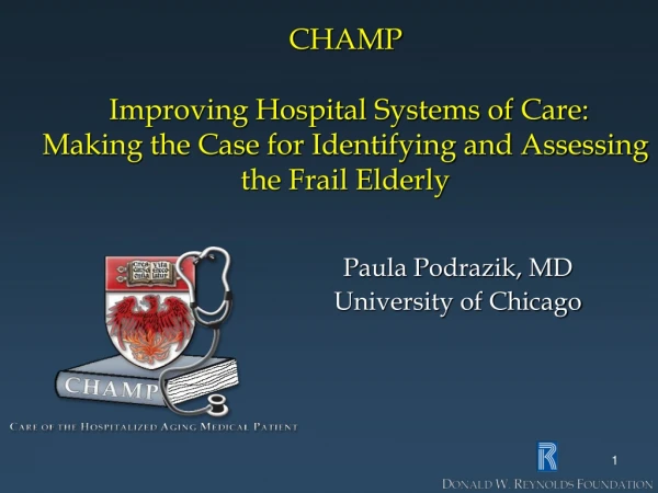 Paula Podrazik, MD University of Chicago