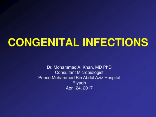 CONGENITAL INFECTIONS