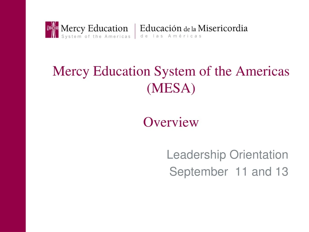 mercy education system of the americas mesa overview