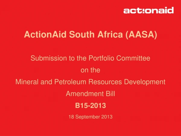 ActionAid South Africa (AASA)