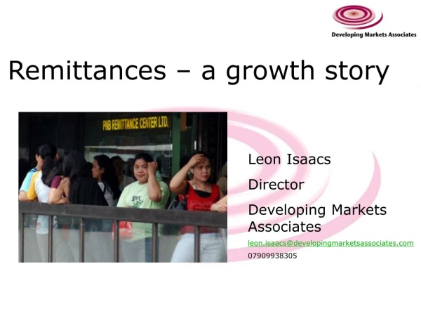 Remittances – a growth story