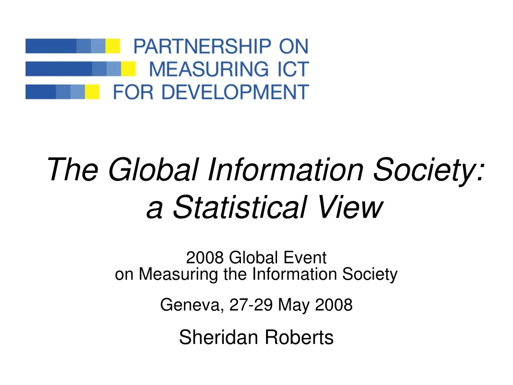 the global information society a statistical view