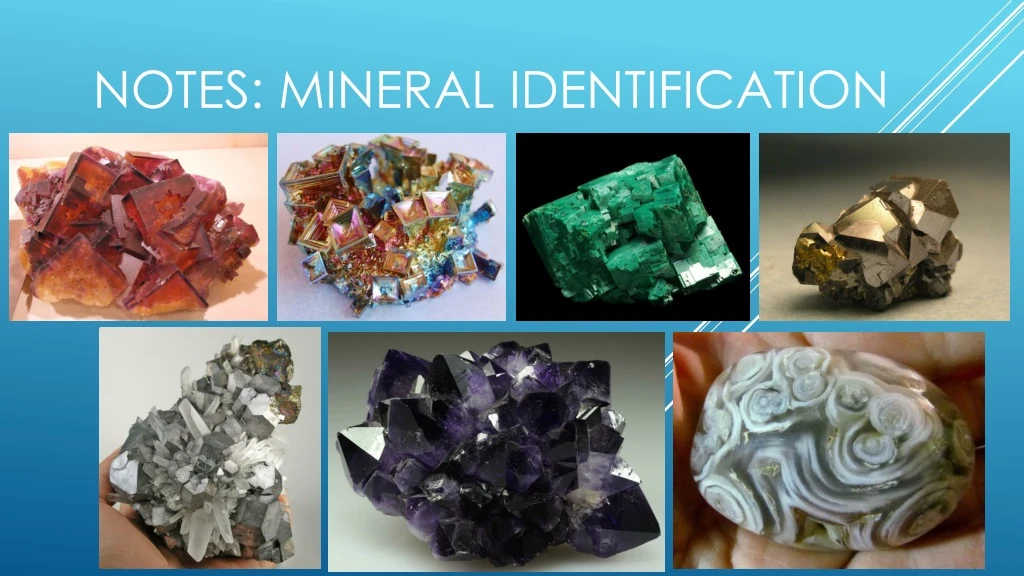 notes mineral identification