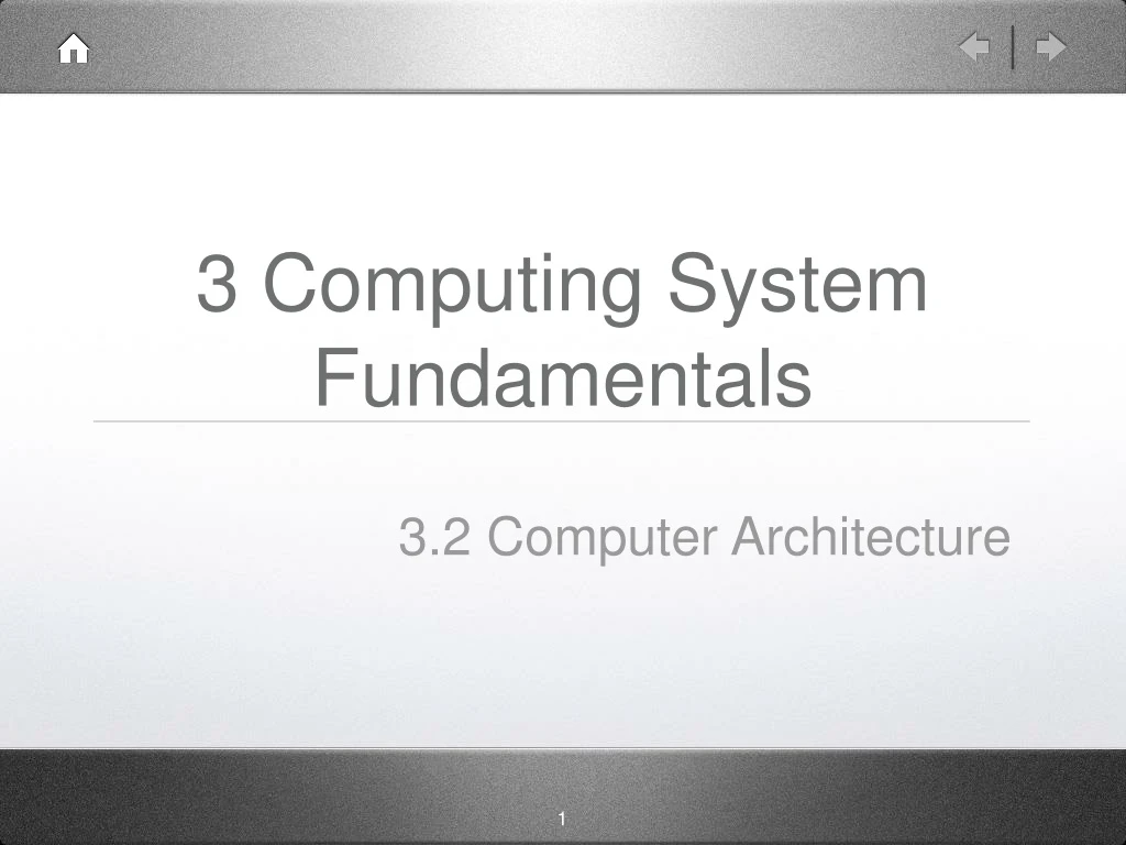 3 computing system fundamentals