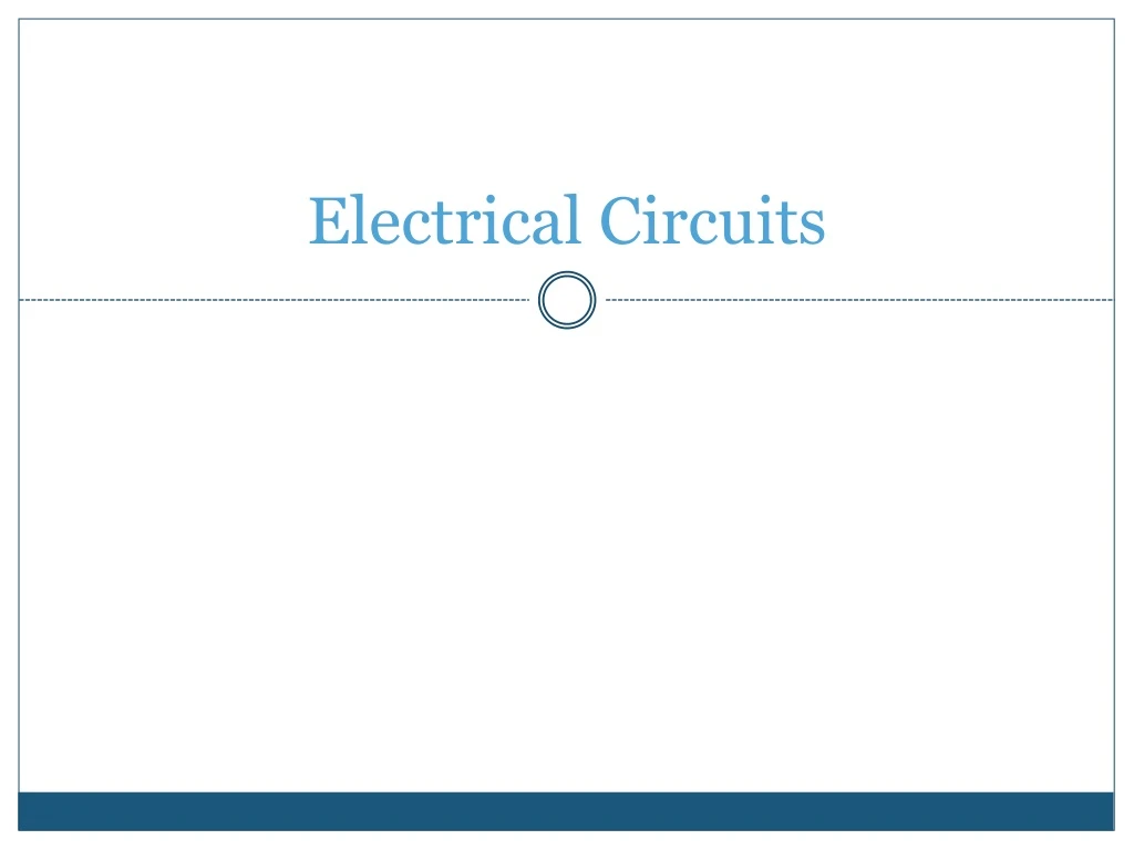 electrical circuits