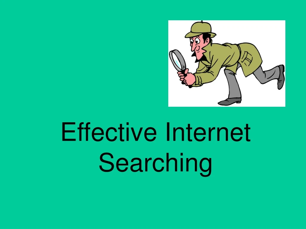 effective internet searching