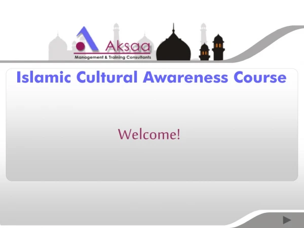 Islamic Cultural Awareness Course
