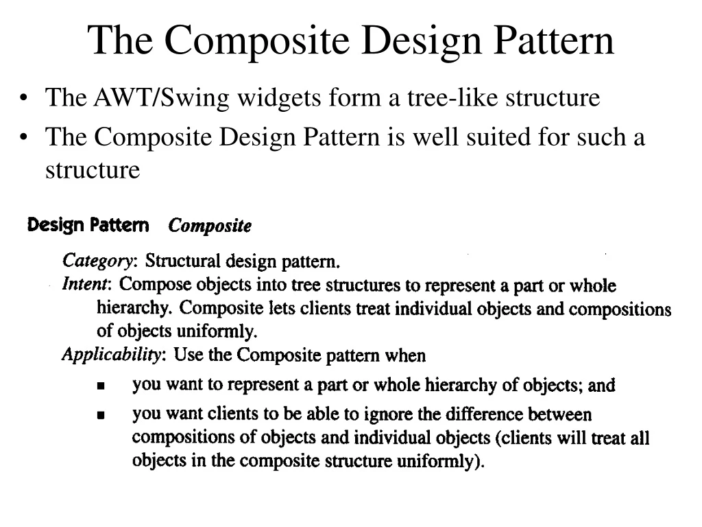 the composite design pattern