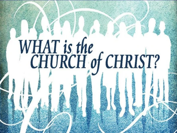 I am sometimes asked…    “ Are you Church of Christ? ” “ Are you a Church of Christ preacher? ”