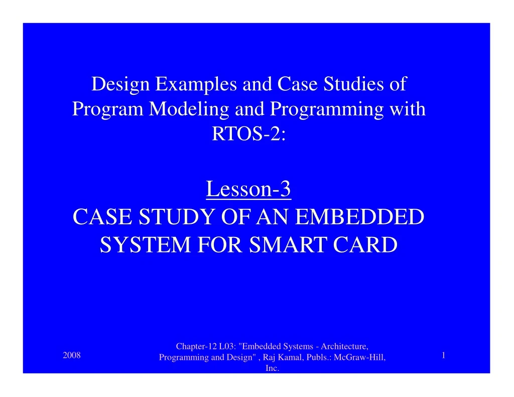 design examples and case studies of program