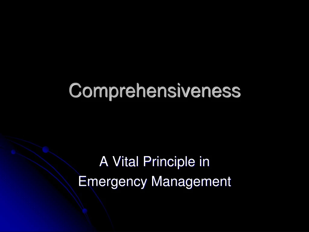 comprehensiveness