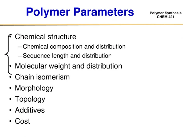 Polymer Parameters