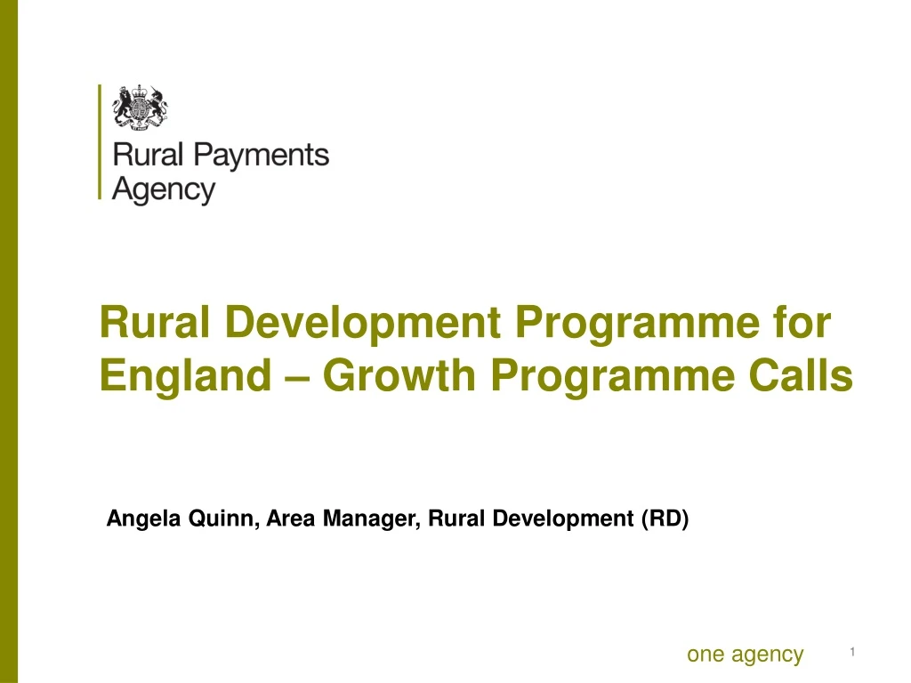 rural development programme for england growth programme calls