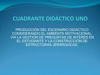 CUADRANTE DID CTICO UNO - slide 1