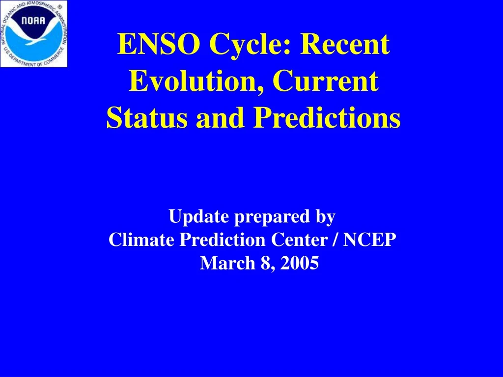 enso cycle recent evolution current status and predictions