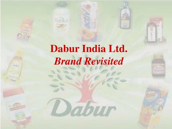 Dabur India Ltd. Brand Revisited