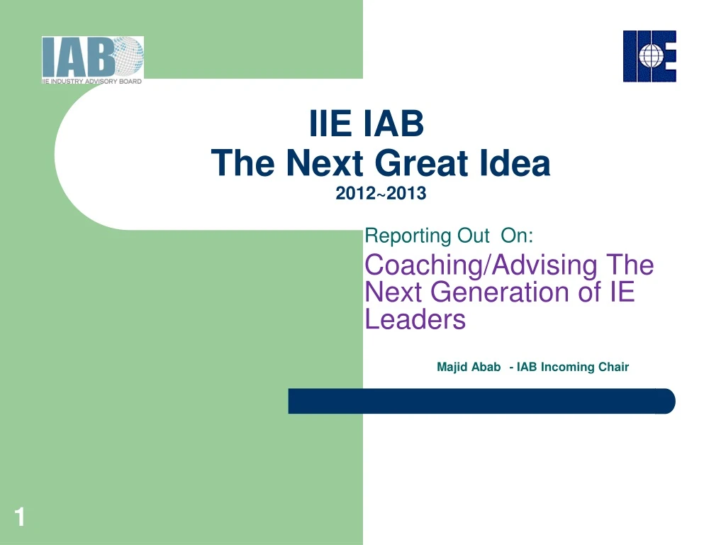 iie iab the next great idea 2012 2013